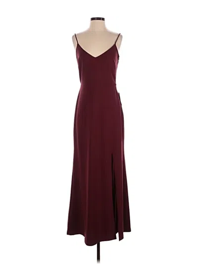 Pre-owned Wayf Casual Dress In Burgundy