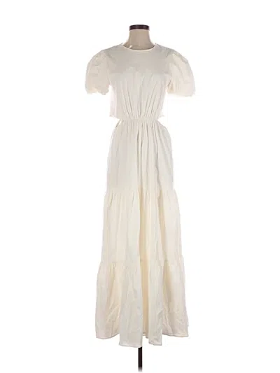 Pre-owned Wayf Casual Dress In Ivory