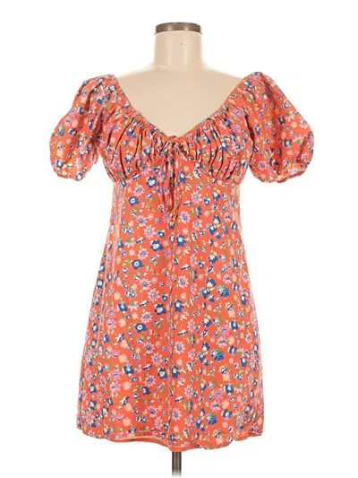 Pre-owned Wayf Casual Dress In Orange