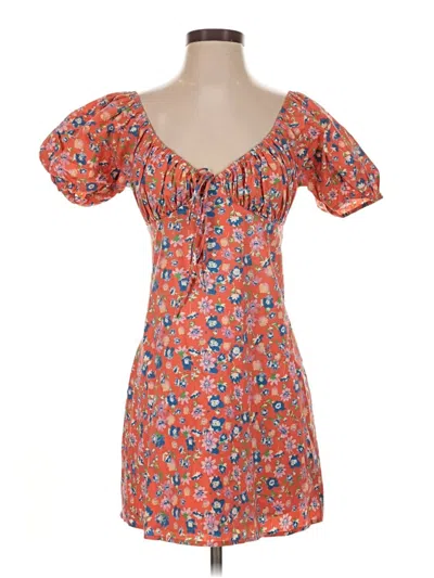 Pre-owned Wayf Casual Dress In Orange
