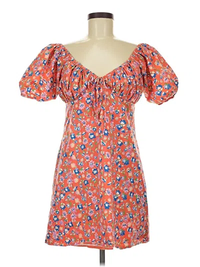 Pre-owned Wayf Casual Dress In Orange