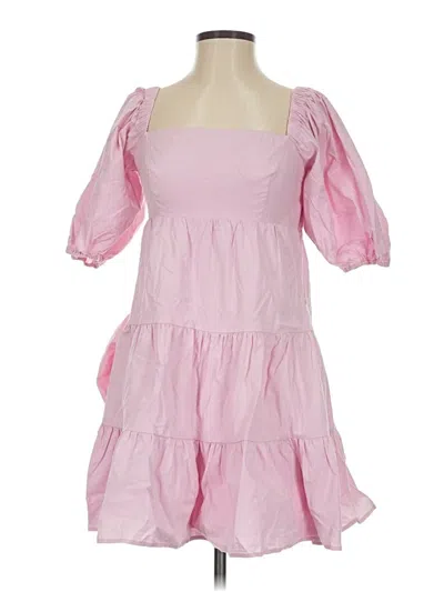 Pre-owned Wayf Casual Dress In Pink