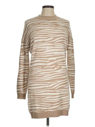 Pre-owned Wayf Casual Dress In Tan