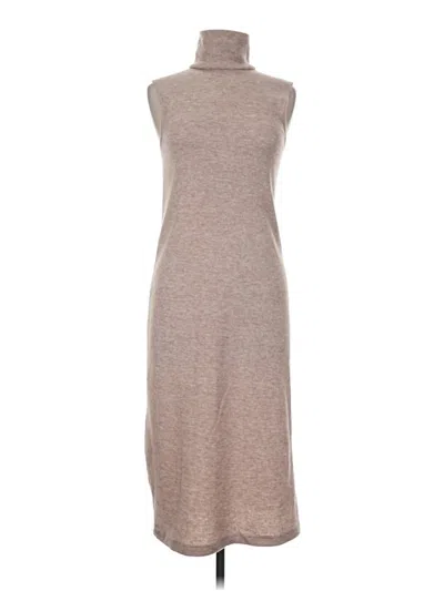 Pre-owned Wayf Casual Dress In Tan