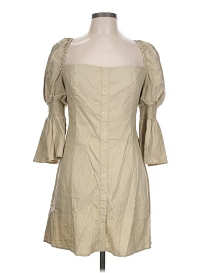 Pre-owned Wayf Casual Dress In Tan