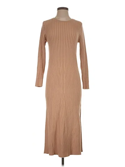 Pre-owned Wayf Casual Dress In Tan