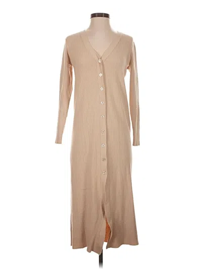 Pre-owned Wayf Casual Dress In Tan