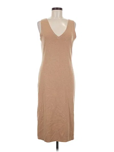 Pre-owned Wayf Casual Dress In Tan