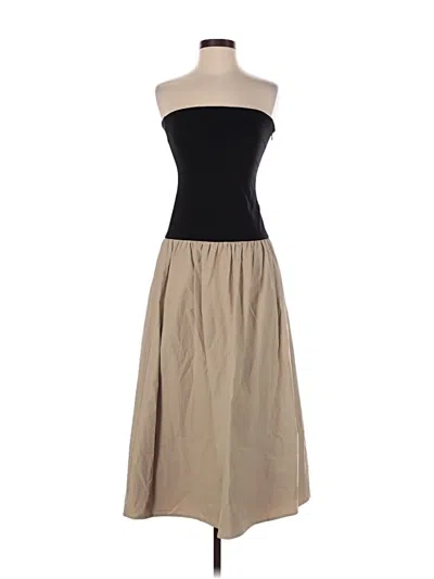 Pre-owned Wayf Casual Dress In Tan