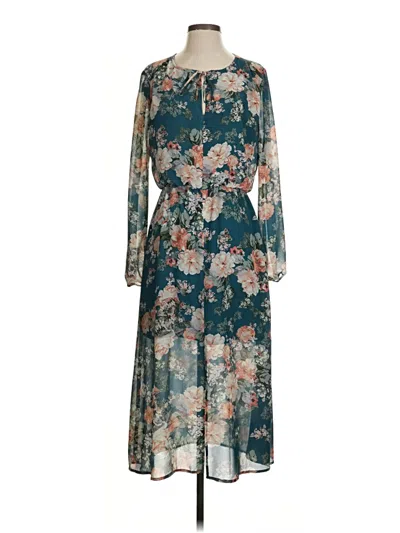 Pre-owned Wayf Casual Dress In Teal