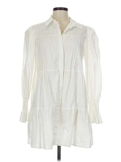 Pre-owned Wayf Casual Dress In White