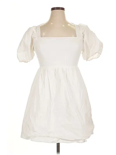 Pre-owned Wayf Casual Dress In White