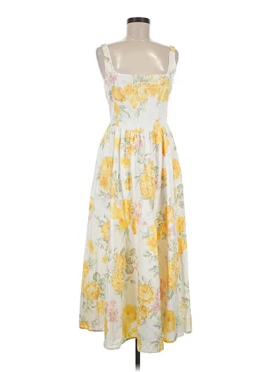 Pre-owned Wayf Casual Dress In Yellow