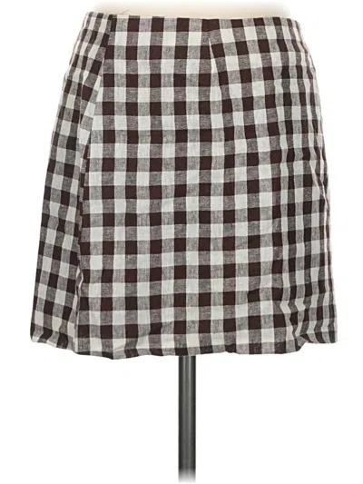 Pre-owned Wayf Casual Skirt In Brown