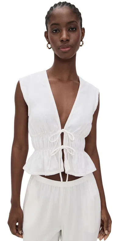Wayf Clara Top Ivory