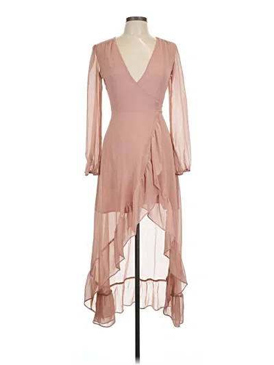 Pre-owned Wayf Cocktail Dress In Brown