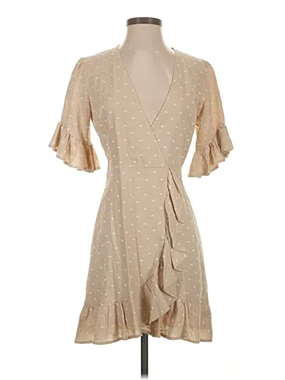 Pre-owned Wayf Cocktail Dress In Brown