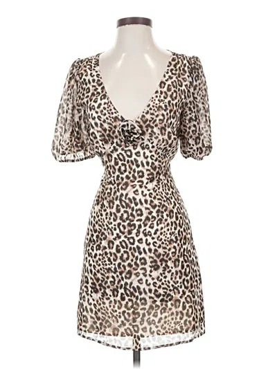 Pre-owned Wayf Cocktail Dress In Brown