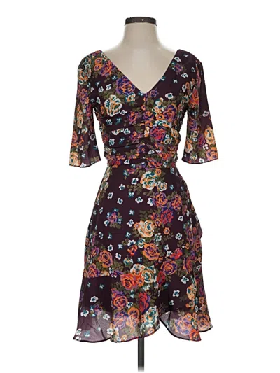 Pre-owned Wayf Cocktail Dress In Brown