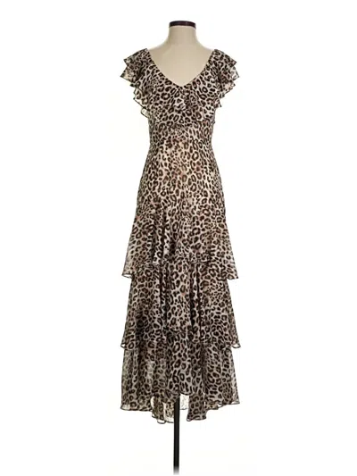 Pre-owned Wayf Cocktail Dress In Brown