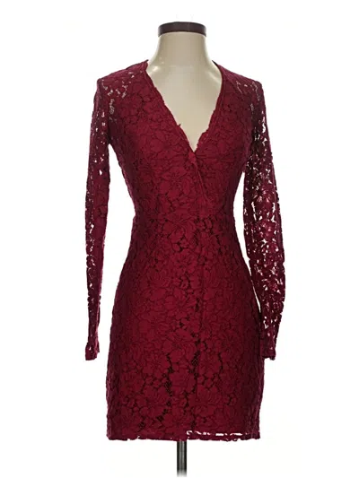 Pre-owned Wayf Cocktail Dress In Burgundy