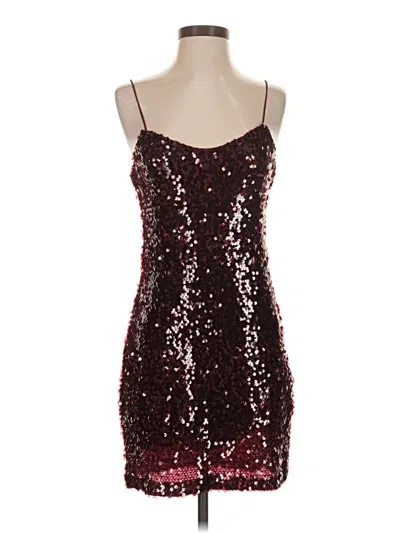 Pre-owned Wayf Cocktail Dress In Burgundy