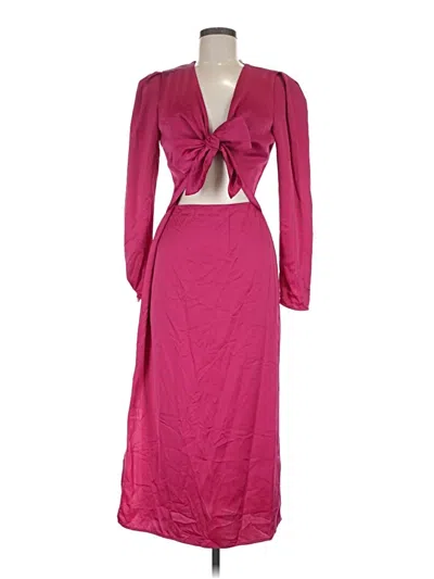 Pre-owned Wayf Cocktail Dress In Burgundy