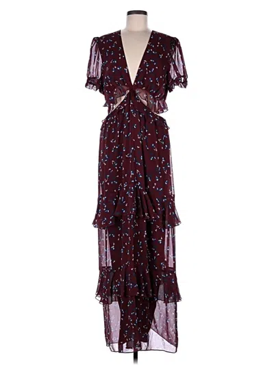 Pre-owned Wayf Cocktail Dress In Burgundy