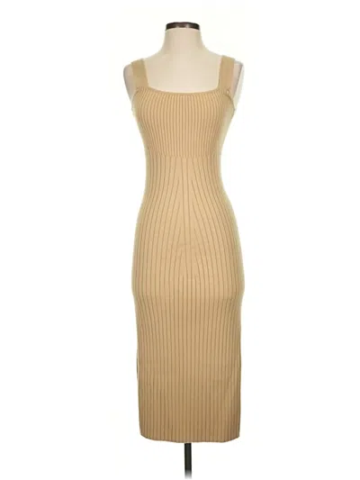 Pre-owned Wayf Cocktail Dress In Tan