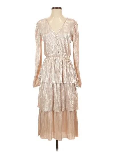 Pre-owned Wayf Cocktail Dress In Tan