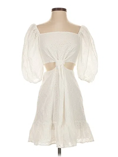Pre-owned Wayf Cocktail Dress In White