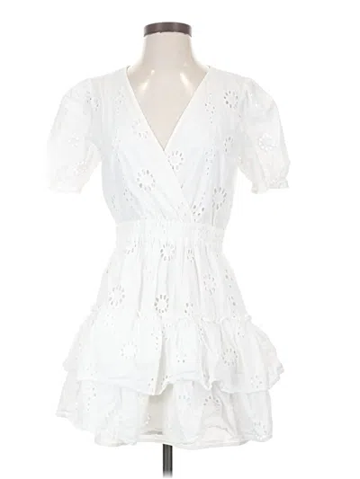 Pre-owned Wayf Cocktail Dress In White