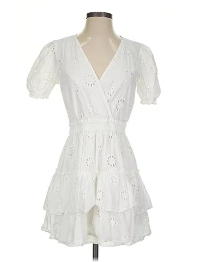 Pre-owned Wayf Cocktail Dress In White