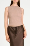 Wayf Womens Smocked Tube Strapless Top In Beige