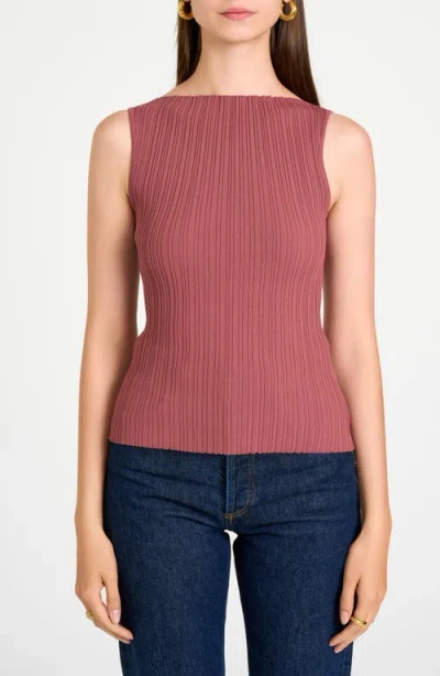 Wayf Constance Rib Top In Mauve