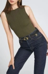 Wayf Constance Rib Top In Olive