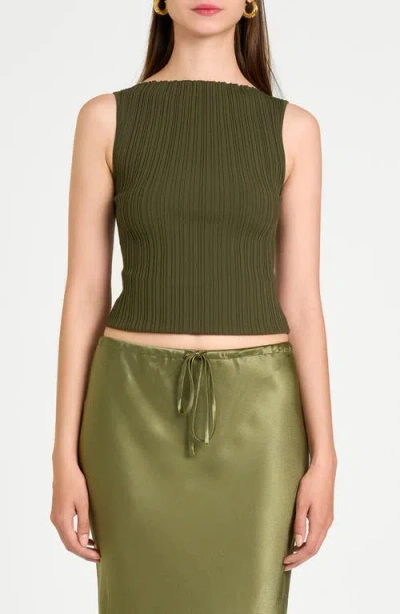 Wayf Constance Rib Top In Olive