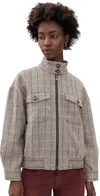 Wayf Cooper Bomber Jacket Mink In Gray