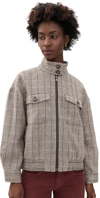 Wayf Cooper Bomber Jacket Mink In Gray
