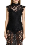 Wayf Cosette Lace Top In Black
