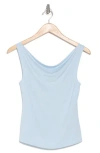 Wayf Cowl Neck Tank In Baby Blue