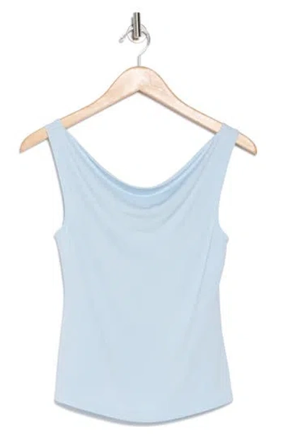 Wayf Cowl Neck Tank In Baby Blue