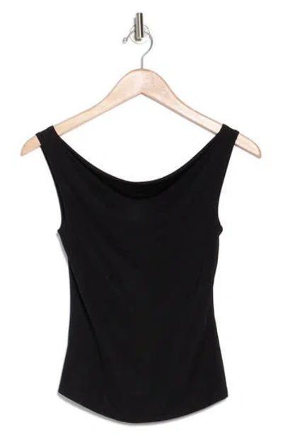 Wayf Cowl Neck Tank In Black