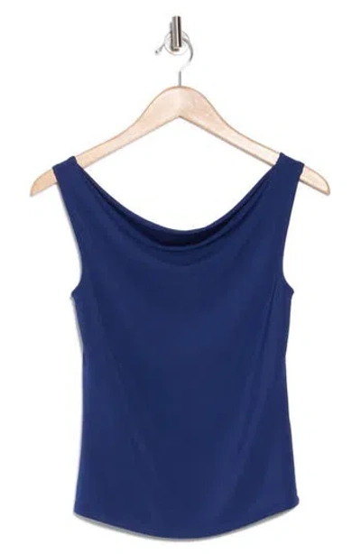Wayf Cowl Neck Tank In Navy