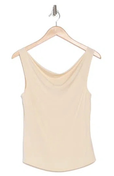 Wayf Cowl Neck Tank In Parchment