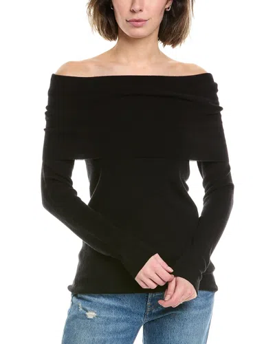 Wayf Cowl Wool-blend Sweater In Black