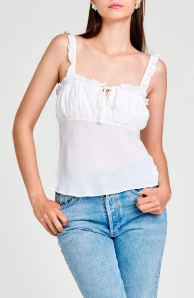 Wayf Cross My Heart Camisole In Ivory