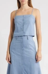 Wayf Cynthia Camisole In Blue