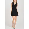 Wayf Darcy Button-up Minidress In Black