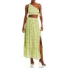 Wayf Darlin Womens Chiffon Cut-out Maxi Dress In Multi